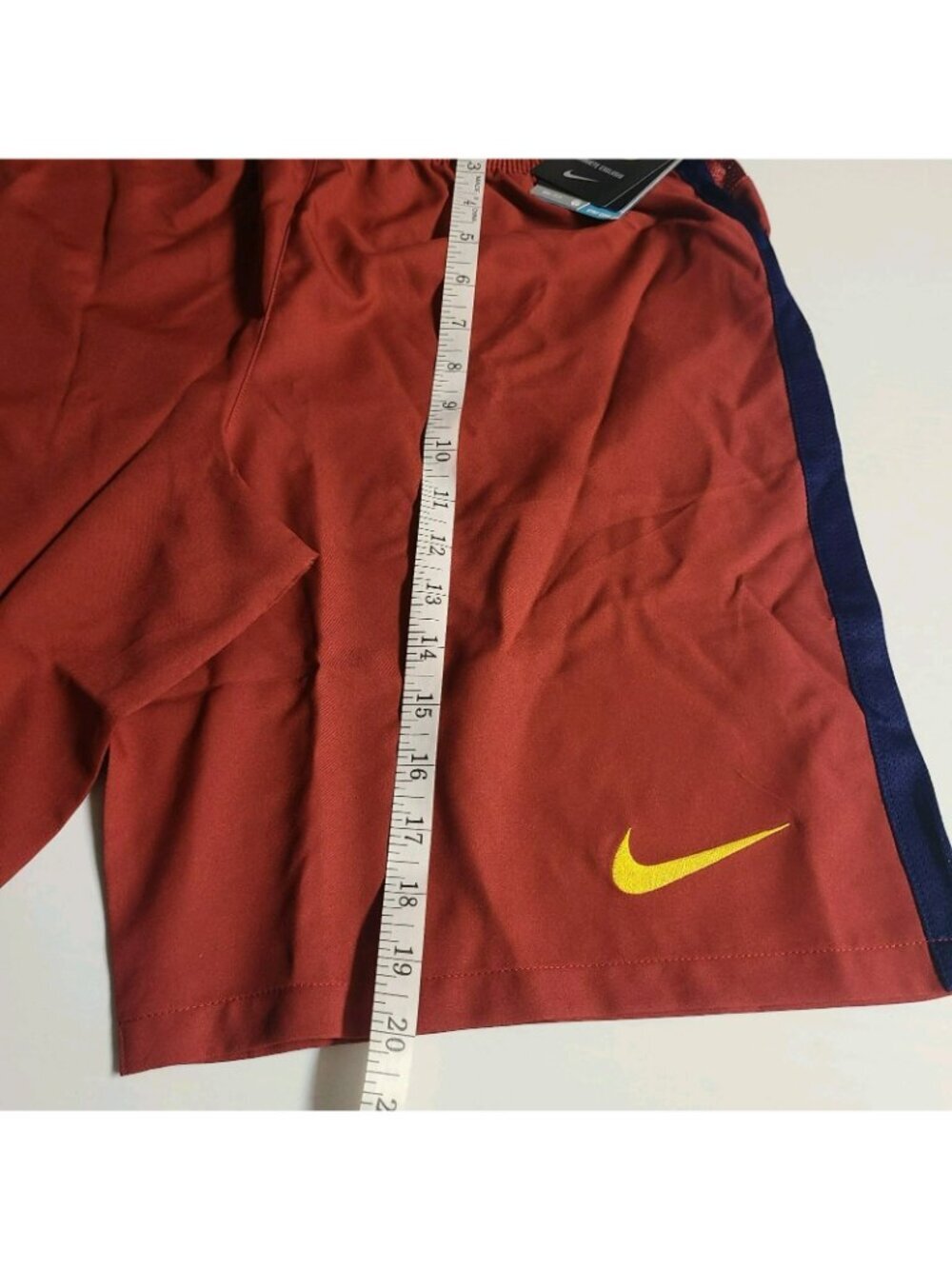 Football shorts soccer FC Barcelona Home  Nike jersey Barca Burgundy L - Picture 3 of 12